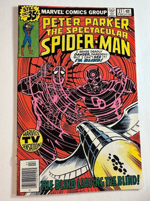 Spectacular Spider-Man #27 (1979, Marvel) (F-) 1st Frank Miller Daredevil
